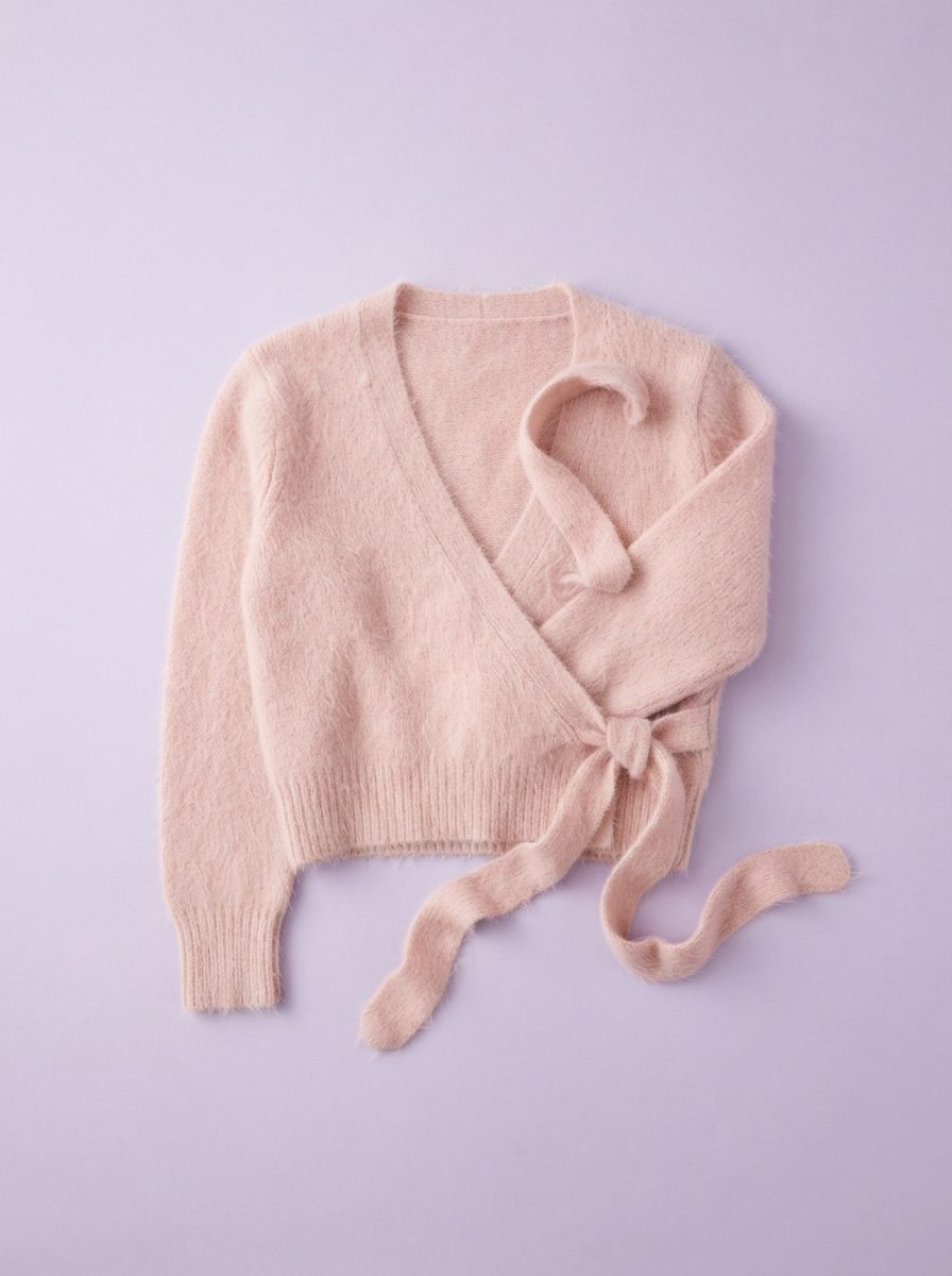 Mohair wrap cardigan